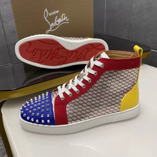 Replica Christian Louboutin High Top Shoes For Men #1388042 $98.00 USD for Wholesale