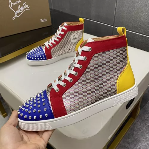 Replica Christian Louboutin High Top Shoes For Men #1388042 $98.00 USD for Wholesale