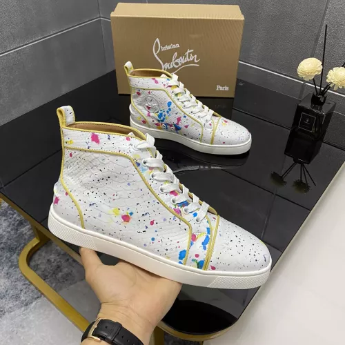 Wholesale Christian Louboutin High Top Shoes For Men #1388056 $102.00 USD, Wholesale Quality Replica Christian Louboutin High Top Shoes