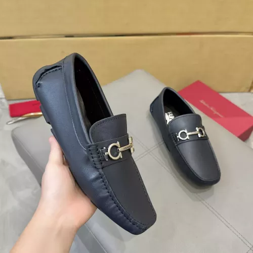 Replica Salvatore Ferragamo Leather Shoes For Men #1388079 $96.00 USD for Wholesale