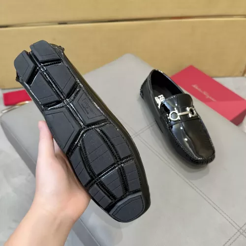 Replica Salvatore Ferragamo Leather Shoes For Men #1388083 $96.00 USD for Wholesale