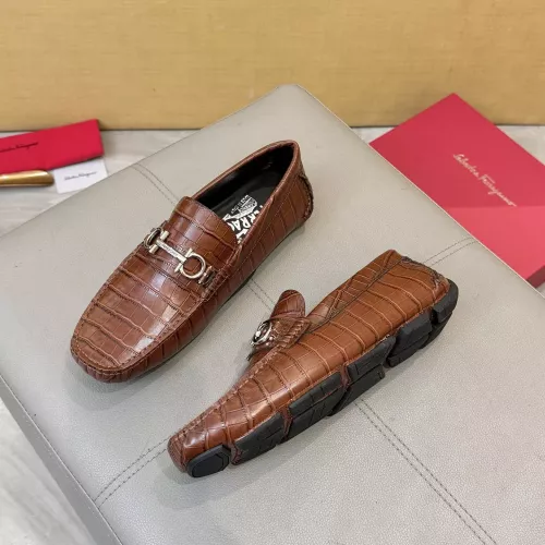 Wholesale Salvatore Ferragamo Leather Shoes For Men #1388086 $96.00 USD, Wholesale Quality Replica Salvatore Ferragamo Leather Shoes