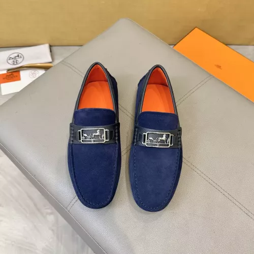 Replica Hermes Leather Shoes For Men #1388089 $98.00 USD for Wholesale