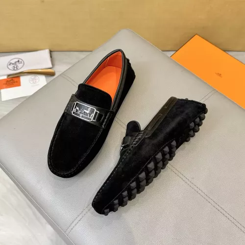 Wholesale Hermes Leather Shoes For Men #1388090 $98.00 USD, Wholesale Quality Replica Hermes Leather Shoes