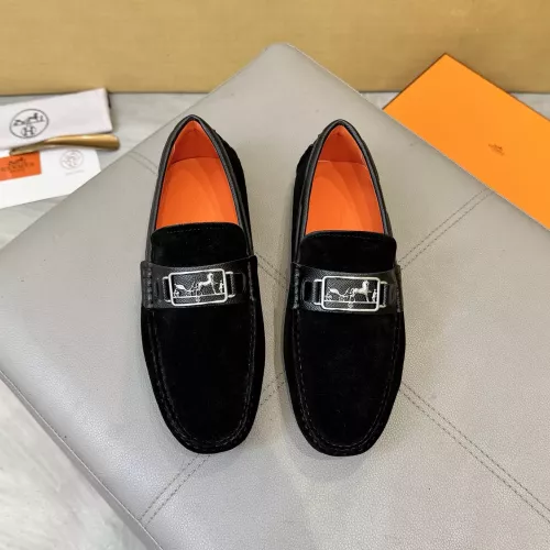 Replica Hermes Leather Shoes For Men #1388090 $98.00 USD for Wholesale