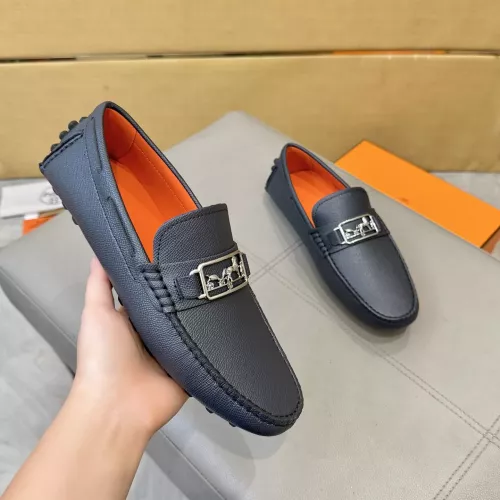 Replica Hermes Leather Shoes For Men #1388091 $98.00 USD for Wholesale