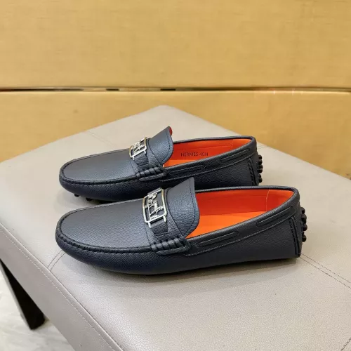 Replica Hermes Leather Shoes For Men #1388091 $98.00 USD for Wholesale