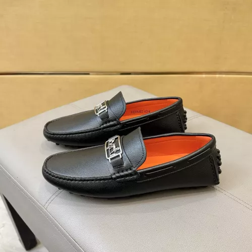 Replica Hermes Leather Shoes For Men #1388092 $98.00 USD for Wholesale