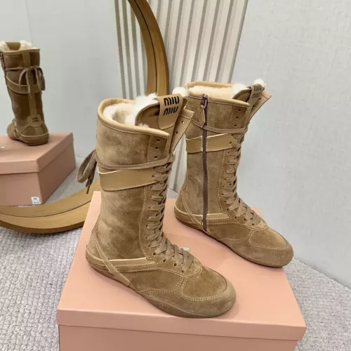 Wholesale MIU MIU Boots For Women #1388322 $140.00 USD, Wholesale Quality Replica MIU MIU Boots