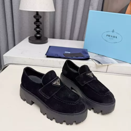 Wholesale Prada Loafers For Women #1388398 $100.00 USD, Wholesale Quality Replica Prada Leather Shoes