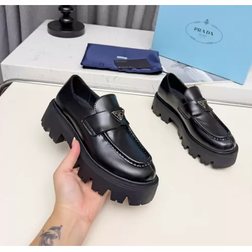 Wholesale Prada Loafers For Women #1388399 $100.00 USD, Wholesale Quality Replica Prada Leather Shoes
