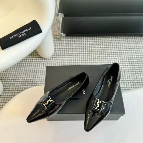 Wholesale Yves Saint Laurent YSL Flat Shoes For Women #1388547 $108.00 USD, Wholesale Quality Replica Yves Saint Laurent YSL Flat Shoes