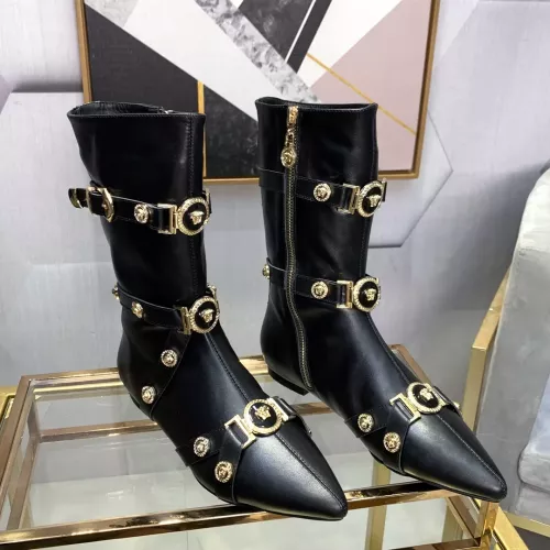 Wholesale Versace Boots For Women #1388587 $125.00 USD, Wholesale Quality Replica Versace Boots