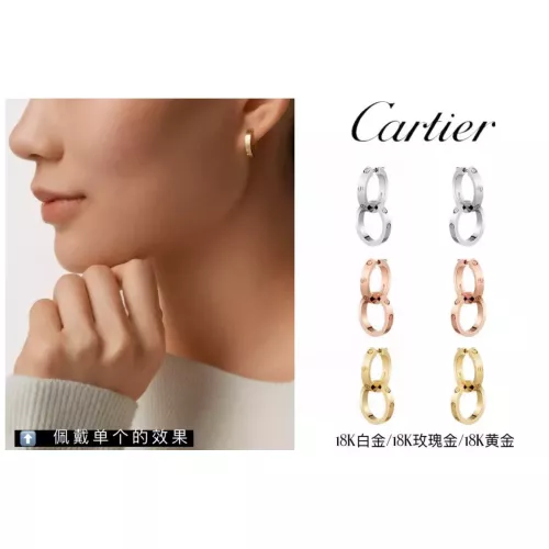 Replica Cartier Earrings For Women #1388694 $34.00 USD for Wholesale
