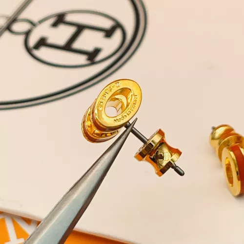 Replica Hermes Earrings For Women #1389237 $34.00 USD for Wholesale