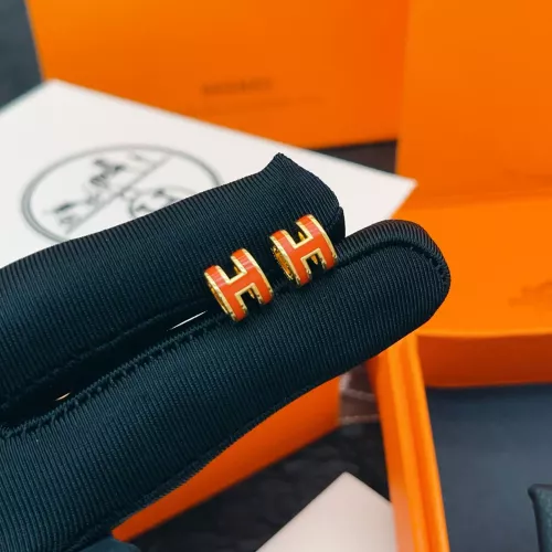 Replica Hermes Earrings For Women #1389237 $34.00 USD for Wholesale