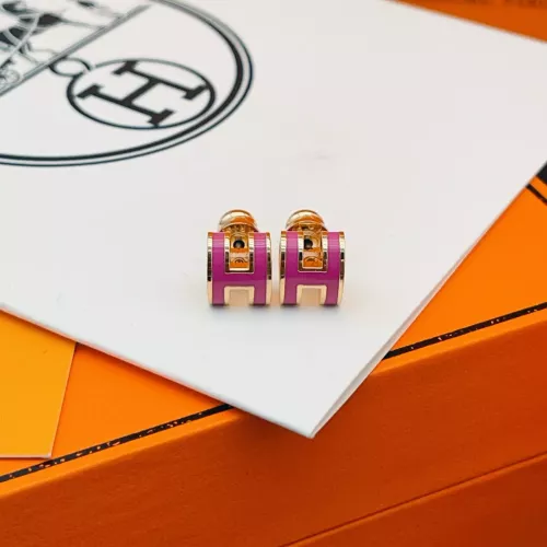 Replica Hermes Earrings For Women #1389239 $34.00 USD for Wholesale
