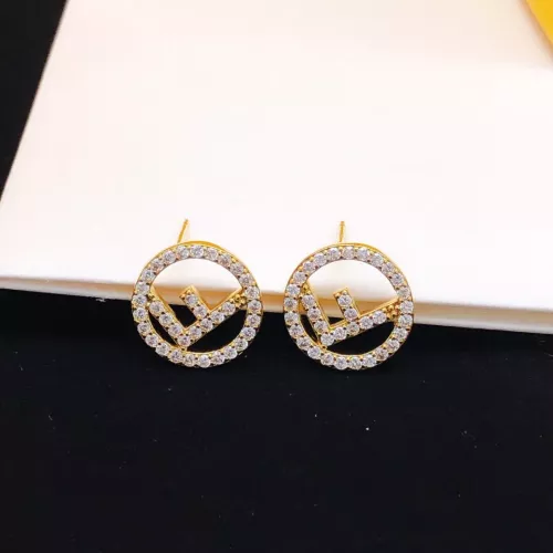 Wholesale Fendi Earrings For Women #1389601 $27.00 USD, Wholesale Quality Replica Fendi Earrings