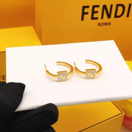 Wholesale Fendi Earrings For Women #1389604 $27.00 USD, Wholesale Quality Replica Fendi Earrings