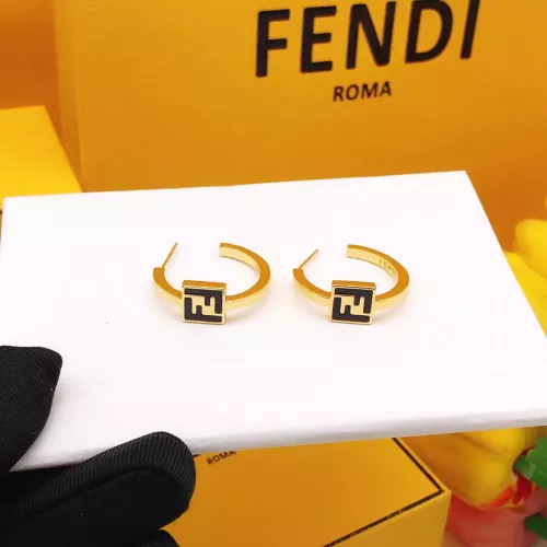 Wholesale Fendi Earrings For Women #1389605 $27.00 USD, Wholesale Quality Replica Fendi Earrings