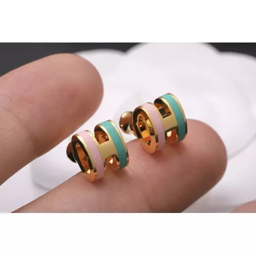Replica Hermes Earrings For Women #1389893 $60.00 USD for Wholesale