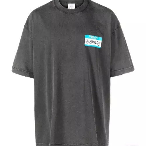 Wholesale VETEMENTS T-Shirts Short Sleeved For Unisex #1390237 $40.00 USD, Wholesale Quality Replica VETEMENTS T-Shirts