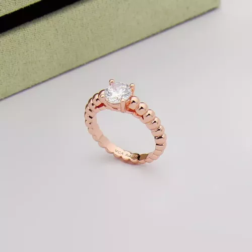 Wholesale Van Cleef &amp; Arpels Rings In Rose Gold For Women #1390289 $25.00 USD, Wholesale Quality Replica Van Cleef &amp; Arpels Rings