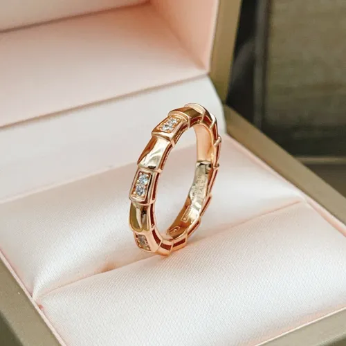 Wholesale Bvlgari Rings In Rose Gold For Women #1390504 $27.00 USD, Wholesale Quality Replica Bvlgari Rings
