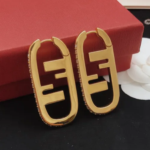 Replica Fendi Earrings For Women #1390556 $34.00 USD for Wholesale