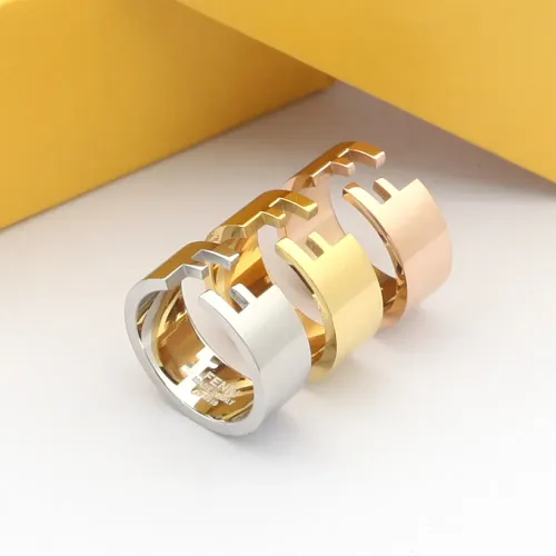 Replica Fendi Rings In Rose Gold #1390578 $23.00 USD for Wholesale
