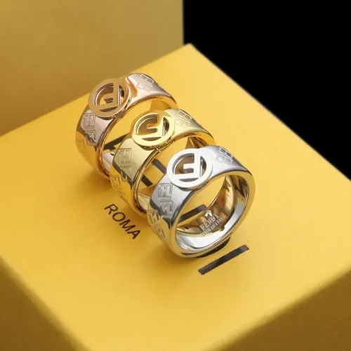 Replica Fendi Rings In Rose Gold #1390581 $23.00 USD for Wholesale