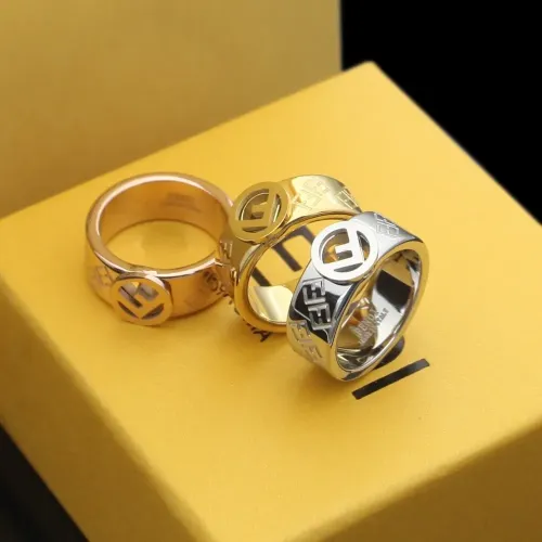 Replica Fendi Rings In Rose Gold #1390581 $23.00 USD for Wholesale