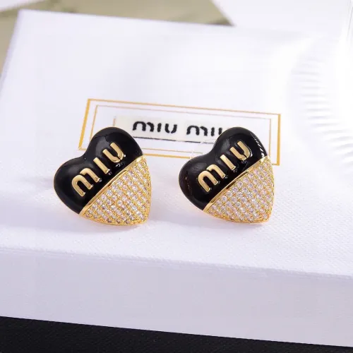 Wholesale MIU MIU Earrings For Women #1390737 $27.00 USD, Wholesale Quality Replica MIU MIU Earrings