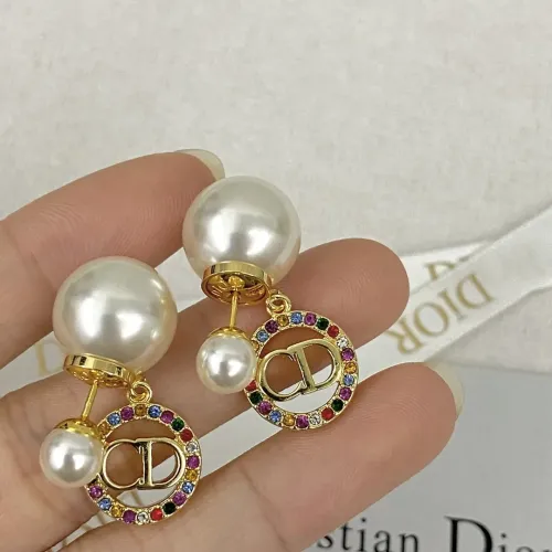 Replica Christian Dior Earrings For Women #1390825 $32.00 USD for Wholesale