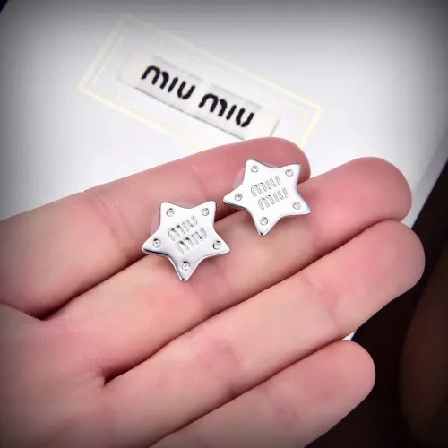 Wholesale MIU MIU Earrings For Women #1390853 $25.00 USD, Wholesale Quality Replica MIU MIU Earrings