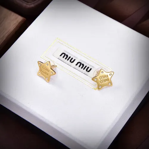 Wholesale MIU MIU Earrings For Women #1390854 $25.00 USD, Wholesale Quality Replica MIU MIU Earrings