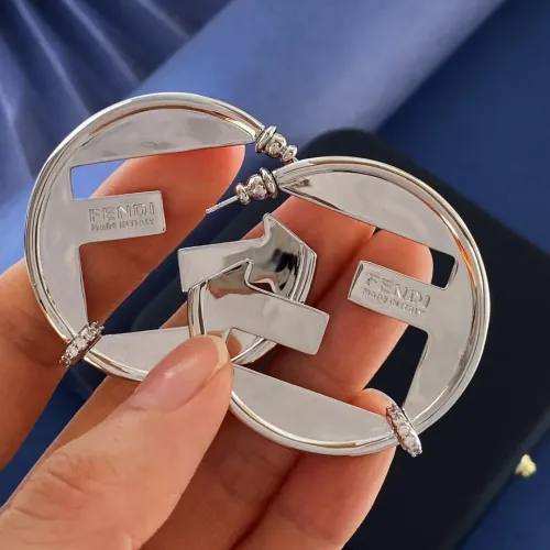Wholesale Fendi Earrings For Women #1390932 $32.00 USD, Wholesale Quality Replica Fendi Earrings