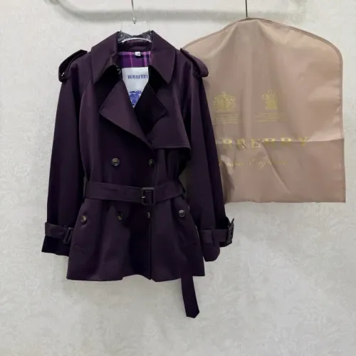Wholesale Burberry Trench Coat Long Sleeved For Women #1390953 $165.00 USD, Wholesale Quality Replica Burberry Trench Coat