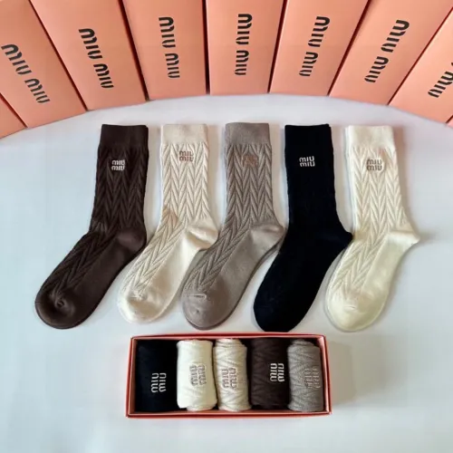 Wholesale MIU MIU Socks #1391093 $29.00 USD, Wholesale Quality Replica MIU MIU Socks