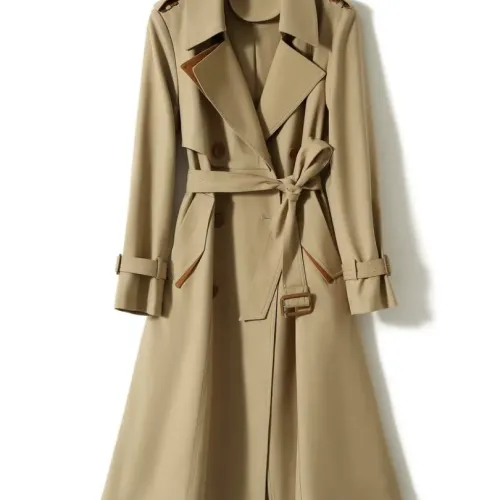 Wholesale Burberry Trench Coat Long Sleeved For Women #1391094 $132.00 USD, Wholesale Quality Replica Burberry Trench Coat