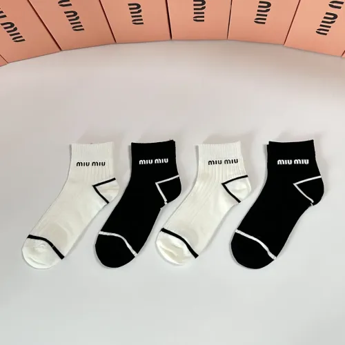 Wholesale MIU MIU Socks #1391096 $32.00 USD, Wholesale Quality Replica MIU MIU Socks