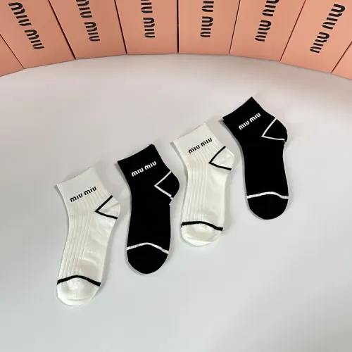 Replica MIU MIU Socks #1391096 $32.00 USD for Wholesale