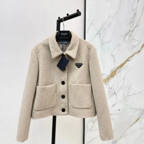 Wholesale Prada Jackets Long Sleeved For Women #1391127 $140.00 USD, Wholesale Quality Replica Prada Jackets