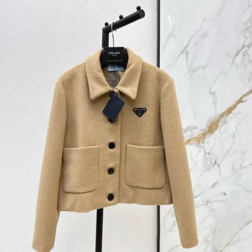 Wholesale Prada Jackets Long Sleeved For Women #1391129 $140.00 USD, Wholesale Quality Replica Prada Jackets