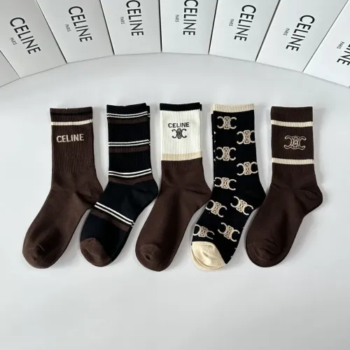 Replica Celine Socks #1391135 $29.00 USD for Wholesale