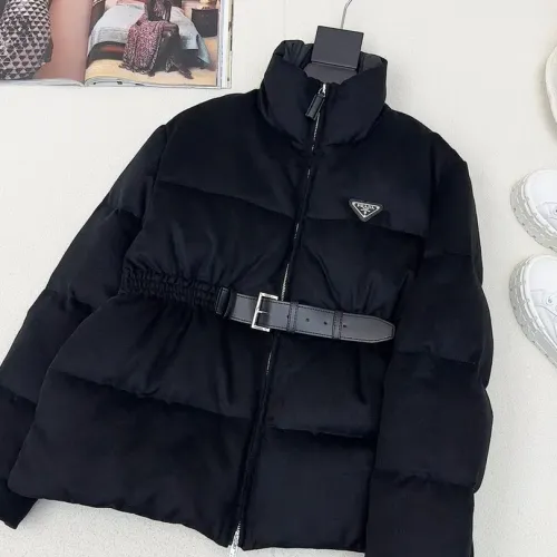 Wholesale Prada Down Feather Coat Long Sleeved For Women #1391148 $245.00 USD, Wholesale Quality Replica Prada Down Feather Coat