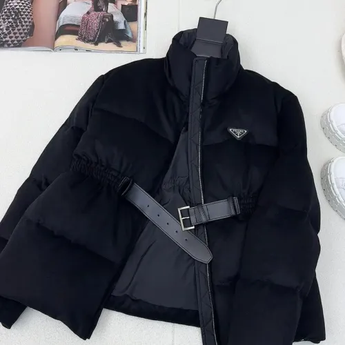 Replica Prada Down Feather Coat Long Sleeved For Women #1391148 $245.00 USD for Wholesale