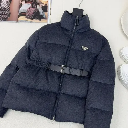 Wholesale Prada Down Feather Coat Long Sleeved For Women #1391149 $245.00 USD, Wholesale Quality Replica Prada Down Feather Coat