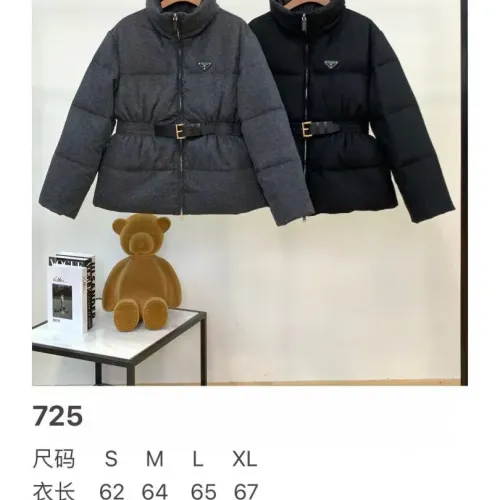 Replica Prada Down Feather Coat Long Sleeved For Women #1391149 $245.00 USD for Wholesale