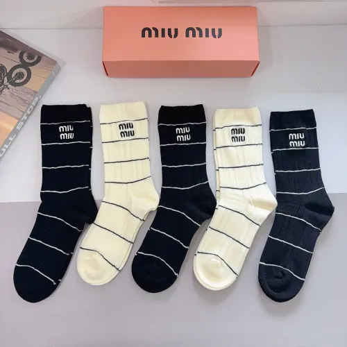 Wholesale MIU MIU Socks #1391162 $29.00 USD, Wholesale Quality Replica MIU MIU Socks